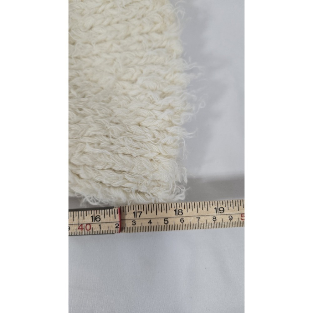 Free People Long Fuzzy Cardigan Size LG Wool Blend Festival Jacket - Picture 14 of 14